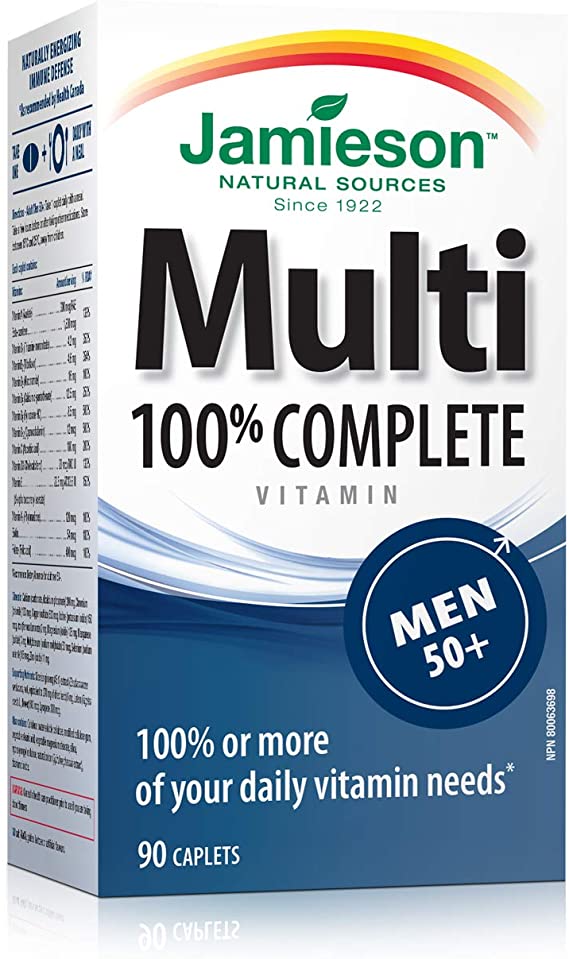 Jamieson 100% Complete Multivitamin for Men 50+