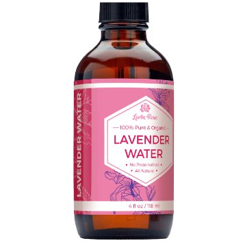 Leven Rose 100% Pure Lavender Water Toner for Skin, Hair and Face - 4 oz