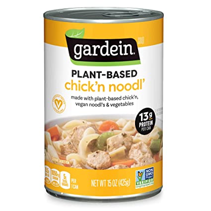 Gardein Plant-Based Chick'n Noodl' Soup, Vegan, 15 oz. (20042234000498)