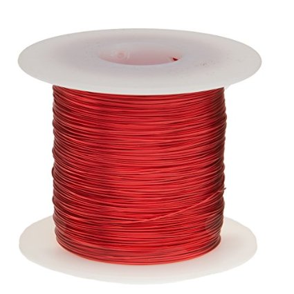 Remington Industries 24SNSP 24 AWG Magnet Wire Enameled Copper Wire 10 lb 00221 Diameter 803 3 Length Red