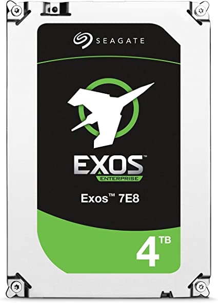 Seagate ST4000NM0115 4TB Exos 7E8 SATA 6 Gb/s Enterprise NAS HDD (New with Warranty) 512e 128MB 3.5 Inch 7200 RPM Hard Drive