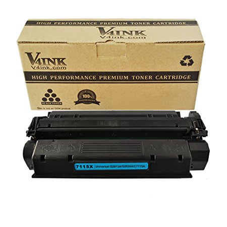V4INK 1 Pack New Replacement for 15X C7115X Toner Cartridge for use with HP LaserJet 1150 1200 1300 3300 3310 3320 3330 3380 Printer Series