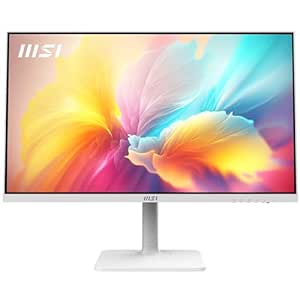 MSI Modern MD272QXPW 27 Inch WQHD Office Monitor - 2560 x 1440 IPS Panel, 100 Hz, Eye-Friendly Screen, DisplayHDR 400, Built-in Speakers, 4-Way Adjustable Stand, KVM - DP 1.2a, HDMI 2.0b, USB Type-C