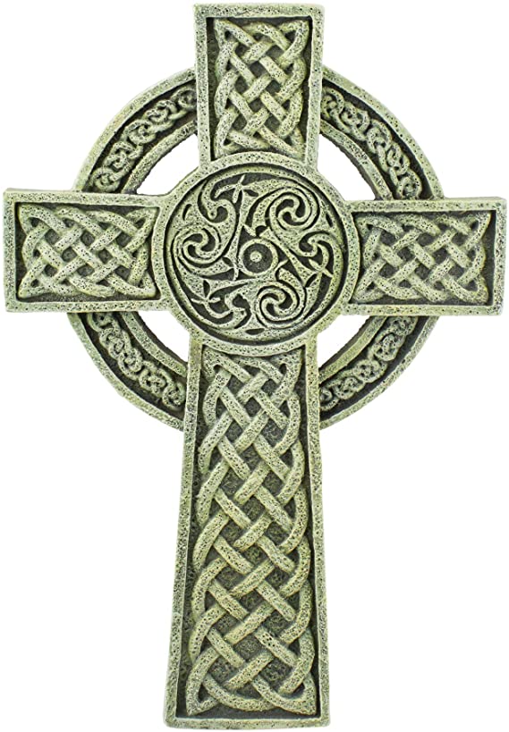 Roman 9.5" Joseph's Studio Irish Detailed Celtic Wall Cross Decoration