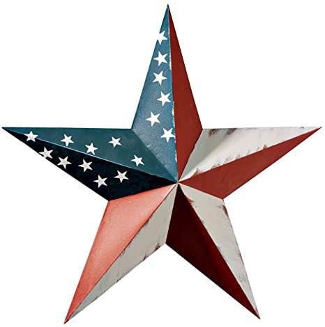 Miles Kimball 341684-840853123187 Maple Lane CreationsTM American Barn Star, One Size Fits All, Multi