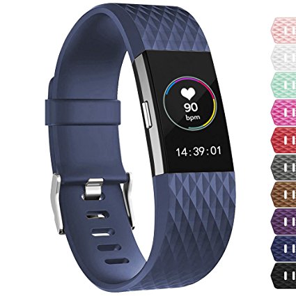 iGK For Fitbit Charge 2 Bands, Adjustable Replacement Sport Strap Bands for Fitbit Charge 2 Smartwatch Fitness Wristband