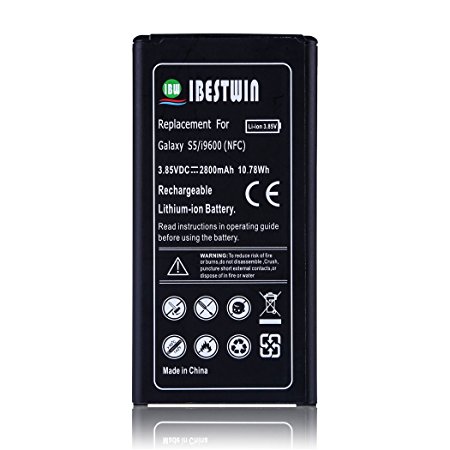 IBESTWIN 2800mAh 3.85V NFC Li-ion Battery for Samsung Galaxy S5/i9600