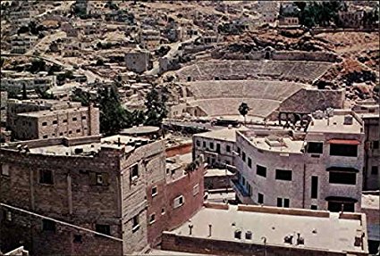 The Roman Amphitheatre Amman, Jordan Original Vintage Postcard