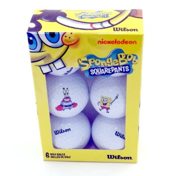 Wilson SpongeBob Squarepants Golf Balls