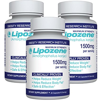 lipozene Diet Pills - Maximum Strength Fat Loss Formula - 1500mg - 90 Count