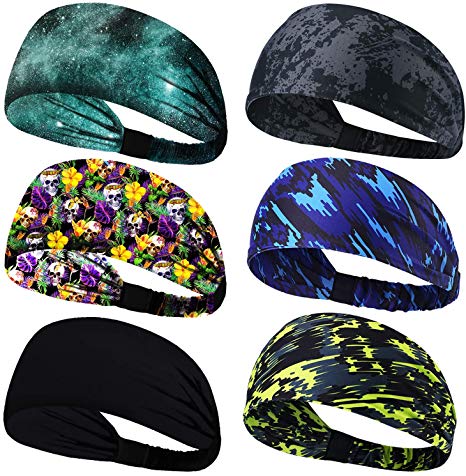 Obacle Headbands for Men Women Sweat Bands Headbands Non Slip Thin Lightweight Breatheable Durable Head Band Outdoor Sports Workout Yoga Gym Running Jogging Exercise Motorcycle Riding Cycling Hiking