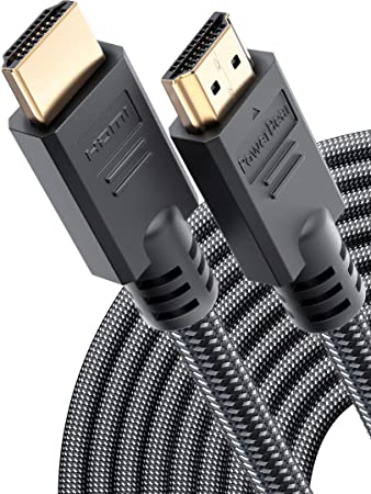 PowerBear 4K HDMI Cable 40 ft | Braided Nylon & Gold Connectors