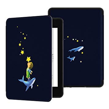 Ayotu Water-Safe Case for Kindle Paperwhite 2018 - PU Leather Smart Cover with Auto Wake/Sleep - Fits Amazon All-New Kindle Paperwhite Leather Cover (10th Generation-2018)，K10 The Star Kiss