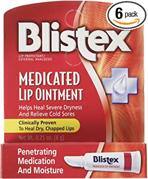 Blistex Medicated Lip Ointment 0.21 oz (Pack of 6)