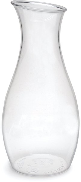 Carlisle 7090307 Cascata Carafe Juice Jar Beverage Decanter Only, Plastic, 1.5 L, Clear