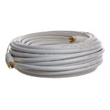 Cable N Wirelessf 50 Feet Low Loss RG6 Coaxial Digital Audio Video Patch Cable White F Pin to F Pin Coax Extension UL US Seller