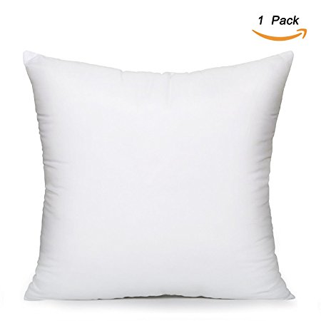 EVERMARKET(TM) Square Poly Pillow Insert, 18" L X 18" W, White (1)