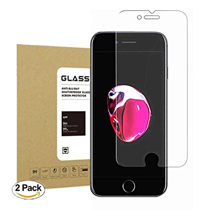 iPhone 7 Tempered Screen Protector,Abcalet [Bubble-Free][Anti-Scratch] [3D Touch Compatible] 9H Hardness HD Clear Film Screen Protector for IPHONE 7
