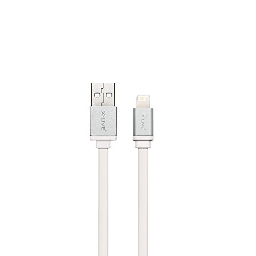 [Apple MFi Certified] X-LIVE® CGL10 (Lifetime Guarantee) 3ft iPhone 5 & 6 Charging Cable Lightning Fast Charge for iPhone 6 6Plus 5s 5c 5, iPad serials iPod touch 5th , 7th gen (Grey)