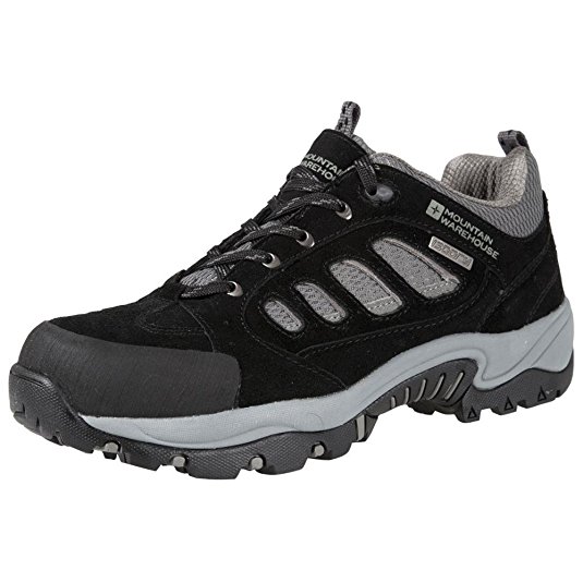 Mountain Warehouse Lockton Men’s Waterproof Walking Shoes - Highly Breathable, Waterproof IsoDry Lining with Suede & Mesh Upper - Great for comfort when walking outdoors