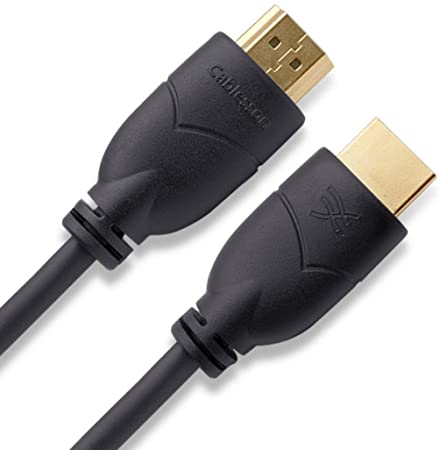 Cablesson Basics 0.5m (0.5 Meter) High Speed HDMI Cable with Ethernet - (Latest 2.0/1.4a Version, 21Gbps) Gold HDMI Cable with ETHERNET Compatibility, PS4, FULL HD, 1080P, 2160p, LCD, 4K