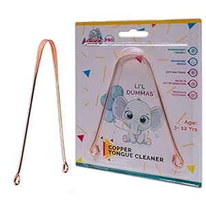 Adore Copper Tongue Cleaner for Kids - Baby Tongue Cleaner Maintains Oral Care, Pack of 1 (Dummas)