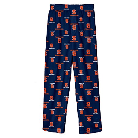 NCAA Syracuse Orange Youth Boys 8-20 Team Colorored Printed Pant, Dark Navy, Large