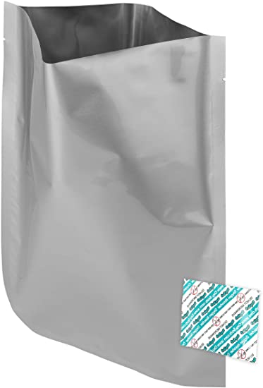Dry-Packs 10x16" 2-Gallon Mylar Bags and Oxygen Absorbers, 100PK