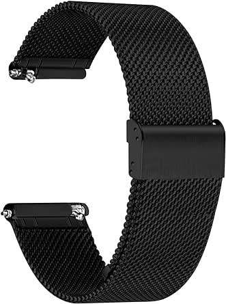 TStrap Mesh Watch Band Metal - Quick Release Watch Strap for Men Women - Stainless Steel Smart Bracelet Montre Homme Replacement - 18mm 20mm 22mm