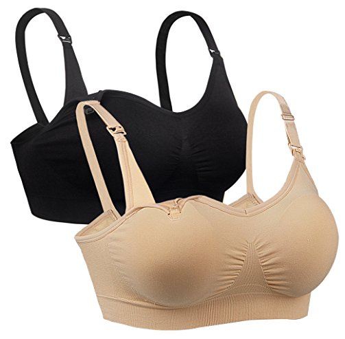 iLoveSIA 2Pack Womens Seamless Nursing Bra Bralette