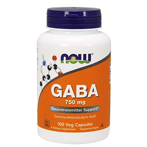 NOW Foods Gaba 750mg, 100 Vcaps