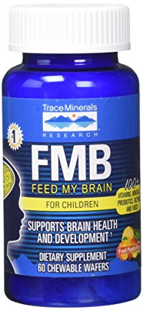Trace Minerals Feed My Brain Wafers for Children, 60 Count