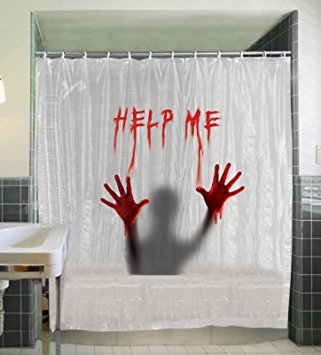 Help Me Shower Curtain - Halloween Decorations