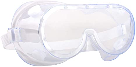 Lekzai Protective Safety Goggles Splash Safety Goggles Adjustable Goggles Crystal Clear & Anti-Fog Design - High Impact Resistance - Perfect Eye Protection for Lab Home Classroom Workplace