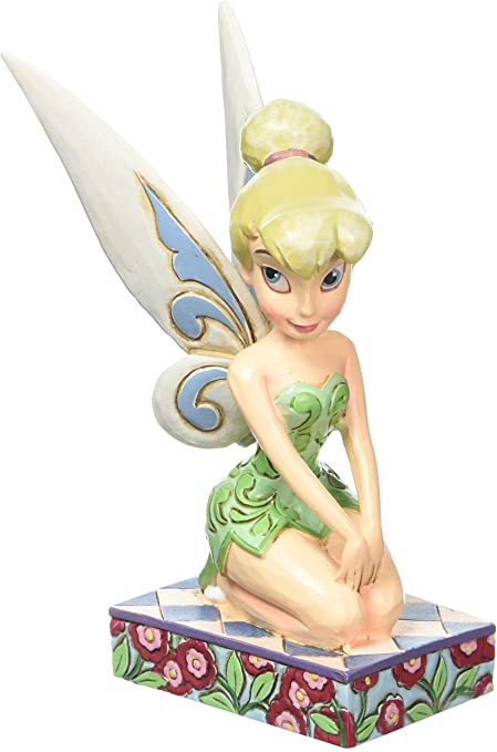 Disney Traditions by Jim Shore “Peter Pan” Tinker Bell Personality Pose Stone Resin Figurine, 4”