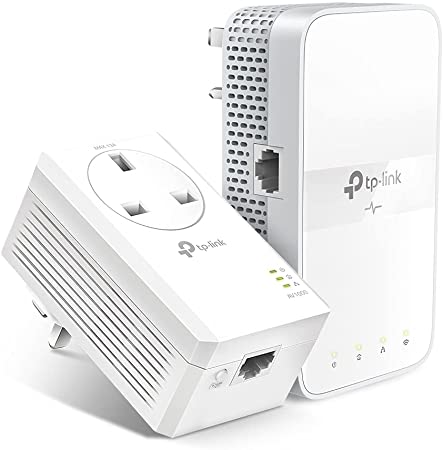 TP-Link AV1000 Gigabit Passthrough Powerline ac Wi-Fi Kit, Dual Band Speed Up to 1200 Mbps, Wi-Fi Extender/ Booster, Extra Power Socket, No Configuration Required (TL-WPA7617 KIT)