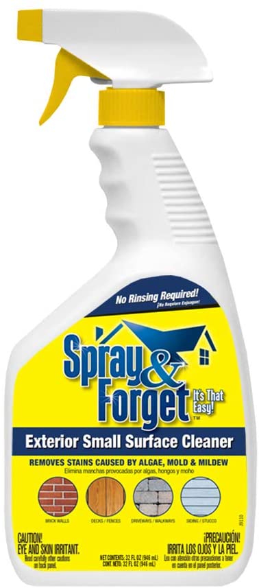 Spray & Forget SFESQ01 32oz w Spray Trigger Outdoor Cleaner, White