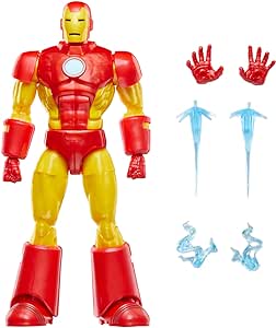 Marvel Legends Series Iron Man (Model 09), Iron Man Comics Collectible 6-Inch Action Figure, Retro-Inspired Blister Card