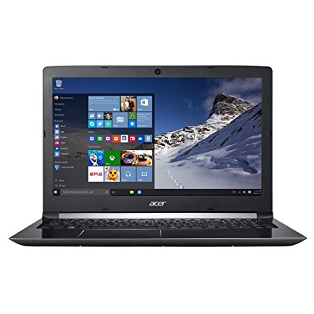 Acer Aspire 5 A515-51-55FD 15.6" Laptop Computer - Black; Intel Core i5-7200U Processor 2.5GHz; Microsoft Windows 10 Home; 8GB DDR4 RAM; 256GB Solid State Drive (black)