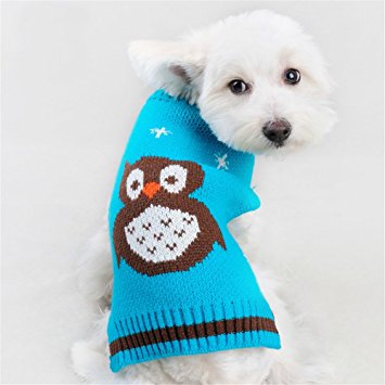 NACOCO Pet Clothes the Owl Sweater the Cat Dog Sweater Pet Jacket Dog Apparel