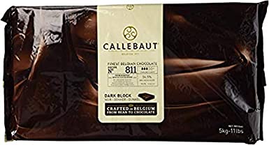 Callebaut Chocolate Block Semisweet 54.5% cocoa (22 Lb)