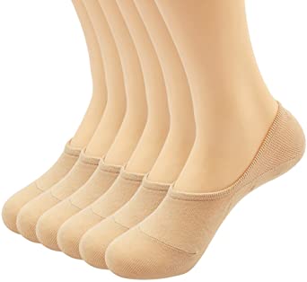 Women's 3-9 Pairs Casual Thin No Show Socks Non Slip Flat Boat Line