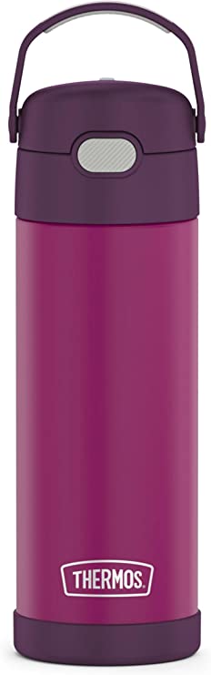 Thermos FUNTAINER 16 Ounce Stainless Steel Bottle, Red Violet