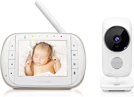Motorola Baby Smart Video Baby Monitor with Wi-Fi & 3.5" Color LCD Parent Unit, Night Vision, Two-Way Audio, Room Temperature Display & 5 Lullabies, MBP668CONNECT