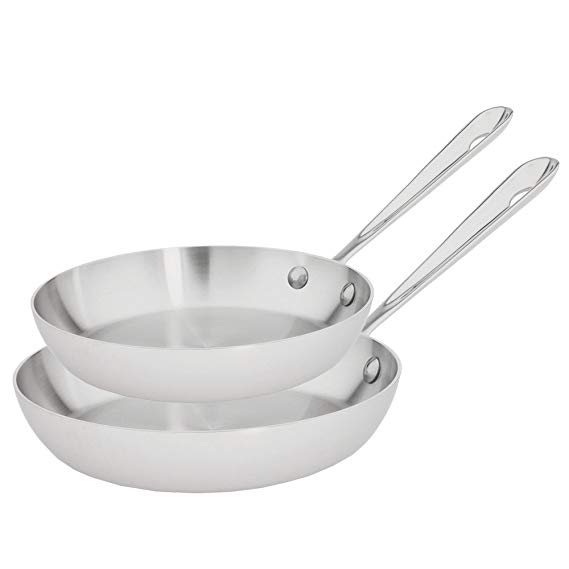 All-Clad D5 Set of 2 French Skillets 9 Inch & 11 Inch