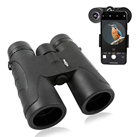 Binoculars 10X42 for Adults —Compact ，Portable and Waterproof Binoculars with Clear Weak Light Night Vision - BAK4 Prism FMC Lens for Bird Watching, Traveling, Stargazing, Hunting, Concerts, Sports