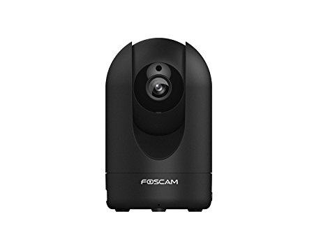 Foscam R2 1080P 8x Magic Zoom Full HD Pan and Tilt IP Camera with Two-Way Audio/Motion Detection - Black