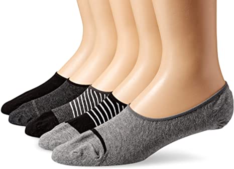 Goodthreads Men's Standard 5-Pack No Show Socks