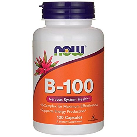 NOW Foods B-100 Caps, 100 Capsules