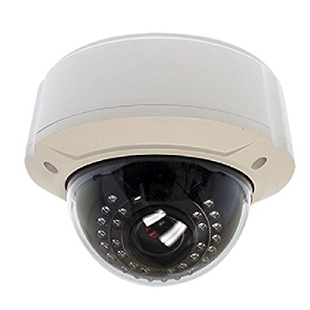 GW Security VDA201HDSDI HD-SDI 1/3" 2.1 Megapixel Water Proof Dome Camera 1080P Video Output (White)